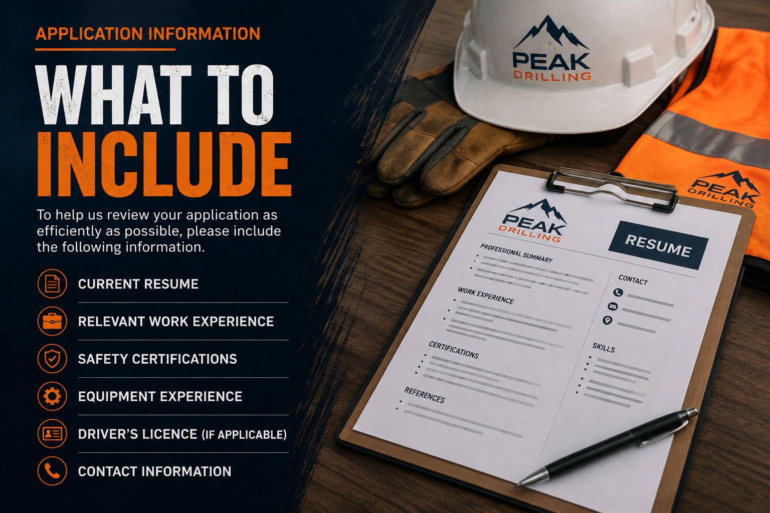 Apply at PEAK